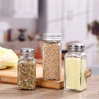 स्पाइस जार ग्लास मसाला बोतल